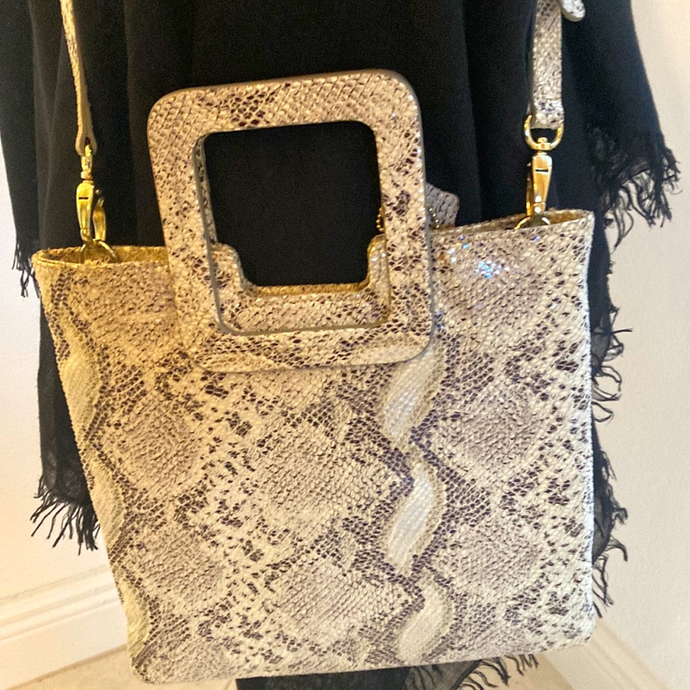 Python Snakeskin Leather Tmrw Studio Handbag. Nwot - image 1